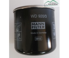 Filtr hydrauliczny automatycznej skrzyni biegów MANN-FILTER WD920/3 
